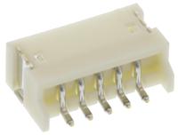 s5b-zr-sm4a-tf-lfsn JST ZH Series Right Angle Surface PCB Header, 5 Contact(s), 1.5 mm Pitch, 1 Row, Shrouded