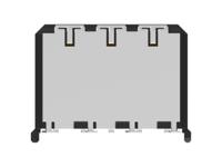 214548-e ERNI ERNI MicroSpeed Power Module Series Vertical Board Housing, 5 Contact(s), 2 mm Pitch, 1 Row, Shrouded