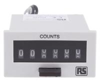 896-7021 RS PRO Impulse Counter, 6 Digit, 10Hz, 12 V dc