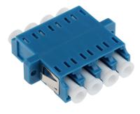 121-3947 RS PRO LC to LC Single Mode Duplex Fibre Optic Adapter, 0.1dB Insertion Loss