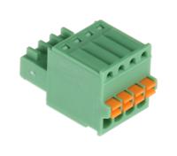 1881341 Phoenix Contact, 2.5mm Pitch, FK-MC 0.5/4-ST-2.5, 4 Way, , Pluggable Terminal Block, Plug, Cable Mount, Spring Cage