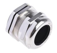 831-9068 RS PRO Metallic Nickel Plated Brass Cable Gland, PG29 Thread, 18mm min., 25mm max., IP68