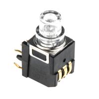 k5v1-gn-43-t C & K Green Button Tactile Switch, SPDT 100 mA @ 32 V dc 4mm