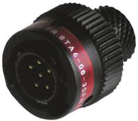 8ta60835pn Souriau Sunbank by Eaton, 8TA, Copper Alloy 6 Way Cable Mount MIL Spec Circular Connector PlugBlack, Pin Contacts,Shell