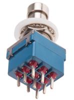 846-6745 RS PRO Push Button Switch, Latching, PCB, 12.2mm Cutout, 3PDT