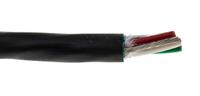 25384-bk005 Alpha Wire Xtra-Guard 2 Performance Cable Control Cable, 4 Cores, 0.81 mm² 18 AWG, Screened, 30 m, Black Polyvinyl
