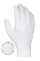 640s Liscombe White Cotton Glove, Size 7, Cotton Coating