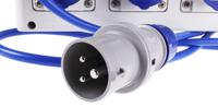 6321633-r25 Scame, Block 3 IP44 Red Wall Mount 2P + E RCD Industrial Power Connector Socket, Rated At 16A, 230 V