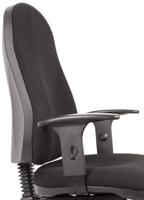 180-9718 RS PRO Black Fabric Typist Chair
