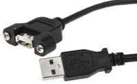 usbpnlafam1 StarTech.com USB 2.0, Male USB A to Female USB A, 480Mbps, 300mm