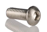 183-8676 RS PRO Stainless Steel Hex Socket Button Screw, ISO 7380, M5 x 12mm