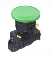 yw1b-a4e10g Idec YW Series Illuminated Push Button Complete Unit, Panel Mount, 22mm Cutout, SPST, IP65