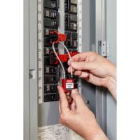 146133 Brady LOTO-77 Padlock Nylon, Sheathed Metal Safety Padlock, Keyed Alike, 4.72mm Shackle, 32.00mm Body