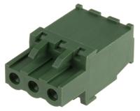 790-0812 RS PRO, 5.08mm Pitch, 3 Way, Pluggable Terminal Block, Plug, Cable Mount, Screw Termination