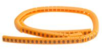 812-1411 RS PRO Snap On Cable Markers, Black on Orange, Pre-printed "8", 4 → 5mm Cable