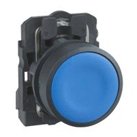 xb5aa65 Schneider Electric XB5 Series Push Button, 22mm Cutout, 1NO + 1NC, 600V, IP66, IP67, IP69