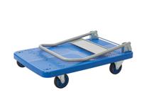 259-5126 RS PRO Foldable Flatbed PP Platform Trolley, 900 x 600 x 890mm, 300kg Load
