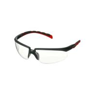 s2001sgaf-red 3M Solus Anti-Mist UV Safety Glasses, Clear PC Lens