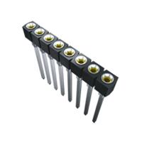 ss-102-tt-2 Samtec SS Series Straight Through Hole Mount PCB Socket, 2-Contact, 1-Row, 2.54mm Pitch, Solder Termination
