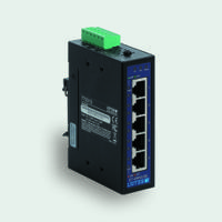 772013 F Lutze Ltd DIN Rail Mount Industrial Ethernet Switch, 5 RJ45 Ports, 1000Mbit/s Transmission, 12 → 48V dc