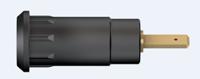659099-21 Staubli Black Female Banana Socket, 2mm Connector, Press Fit Termination, 10A, 600V, Gold Plating