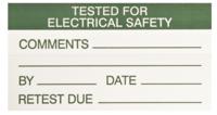 445-4085 RS PRO Adhesive Pre-Printed Adhesive Label-Tested For Electrical Safety-. Quantity: 30