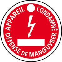 ap-467 Catu Electrical Hazard Warning Sign (French)