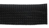408-227 RS PRO Expandable Braided PET Black Cable Sleeve, 50mm Diameter, 5m Length