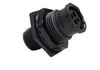 fls710n4s03 Amphenol Industrial Circular Connector, 4 Contacts, Rear, M10 Connector, Socket, Female, IP69K, Ecomate AQUARIUS Series