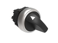 lpcs120 Lovato Platinum Series 2 Position Selector Switch Head, 22mm Cutout, Black Handle