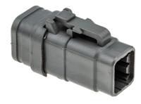dtm06-6s-e007 Deutsch, DTM Automotive Connector Plug Grey 6 Way, Crimp Termination DTM06-6S-E007