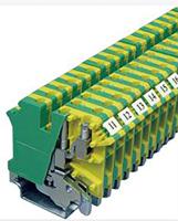 878-7562 RS PRO 2-Way DIN Rail Earth Block, 0.2 to 2.5mm², 26 → 12 AWG Wire, Screw