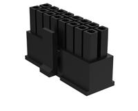 10127716-04lf Amphenol Communications Solutions, Minitek Pwr Male Connector Housing, 3mm Pitch, 4 Way, 2 Row