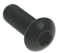 193-3409 RS PRO Black, Self-Colour Steel Hex Socket Button Screw, ISO 7380, M10 x 50mm