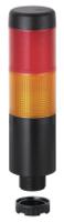 69913075 Werma Kompakt 37 Series Red/Yellow Buzzer Signal Tower, 2 Lights, 24 V, Built-in Mounting