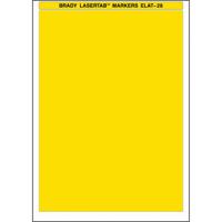029863 Brady LaserTab Yellow Label Roll, 210mm Width, 297mm Height, 25Per Roll Qty