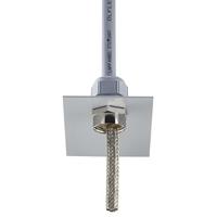 54110844 Lapp Metallic Nickel Plated Brass Cable Gland Locknut, M40 Thread