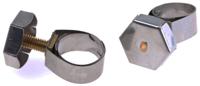 9930 Unex Brass (Bolt), Stainless Steel Thumb Hex Hose Clip, 11mm Band Width, 14 → 19mm ID