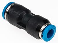 qs-8-6 Festo QS Series Reducer Nipple, Push In 8 mm to Push In 6 mm, Tube-to-Tube Connection Style, 153038