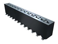 fhp-10-01-t-s Samtec FHP Series Straight Through Hole Mount PCB Socket, 10-Contact, 1-Row, 3.96mm Pitch, Solder Termination