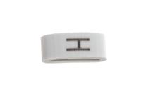 531-07868-hobs85-pvc-wh HellermannTyton HODS85 Slide On Cable Markers, Black on White, Pre-printed "H", 1.8 → 6.3mm Cable, 531-07868