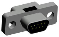 380-009-113l001 Norcomp MICRO-D 9 Way Through Hole D-sub Connector Plug, 1.27mm Pitch