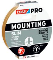 66714-00000-01 Tesa 66714 White Double Sided Tape, 0.001mm Thick, PE Foam Backing, 9mm x 5m
