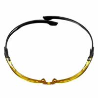 7100243980 3M SecureFit 500 Anti-Mist UV Safety Glasses, Amber PC Lens