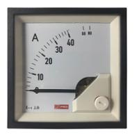 186-2453 RS PRO Analogue Panel Ammeter 80 (Input)A AC, 68mm x 68mm, 1 % Moving Iron