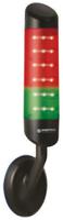 69520055 Werma CleanSIGN Series Clear Buzzer Signal Tower, 3 Lights, 24 V dc, Wall Mount