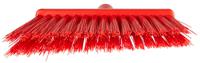 29145 Vikan Broom, Red With Polyester, Polypropylene, Stainless Steel Bristles for Food Industry, Wet Floors