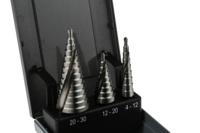 232-614 RS PRO 3-Piece Step Drill Bit Set for Metal, 30mm Max, 4mm Min, HSS Bits