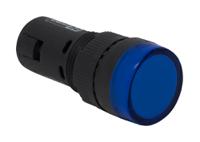 909-2415 RS PRO, Panel Mount Blue LED Pilot Light, 16mm Cutout, IP40, Round, 12V ac/dc