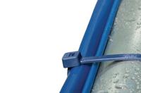111-01399-mcts300-pa66md-bu HellermannTyton Cable Tie, Releasable, 301mm x 4.8 mm, Blue Polyamide 6.6 (PA66), Pk-100